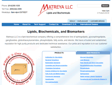 Tablet Screenshot of matreya.com